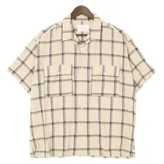URBAN RESEARCH DOORS アーバンリサーチ 春夏★ レーヨン チェック柄 オープンカラー 半袖 シャツ Sz.38 メンズ