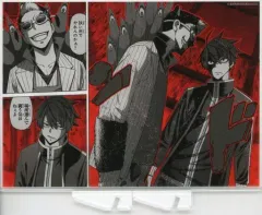 【中古】アクリルスタンド・アクリルパネル [単品] 一ノ瀬四季＆桃間纏 名場面アクリルプレート 「コミックス 桃源暗鬼 第15巻 アニメイト限定セット」 同梱特典