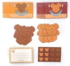 【中古】紙製品 ミッキーマウス(ワッフルクッキー) メッセージカード 「ディズニー」 東京ディズニーリゾート限定