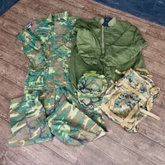 ミリタリー 洋服 6点セット 【中古】 ALPHA  上下 WINFIELDMFG ジャケット 帽子等色々 迷彩 DLA100-78-C-1232 69-C-1722/514237