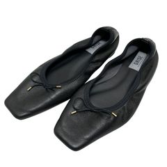 美品】ルタロングリーズ パンプス 23.5 ブラック レース チュール