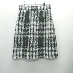 ◇ ⊇ ROPORTION BODY DRESSING 裏地あり 膝丈 台形 スカート サイズS ブラック系 レディース E  【1502060002721】