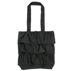 ☆ ブラック ☆ フリルトート トートバッグ フリル A4 レディース かわいい バッグ バック フリルバッグ かばん カバン 軽い きれいめ ショルダーバッグ 肩掛け コンパクト PAL パル おしゃれ オシャレ ショルダー 大人 学生 シンプル 可愛い