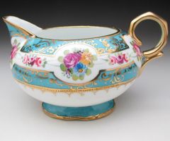 オールドノリタケ 金彩花綱絵  ミルクポット クリーマー 水差し