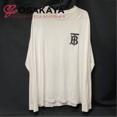 専用 バーバリー TB モノグラム入り ホワイトスウェット BURBERRY