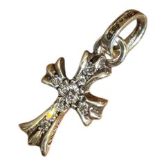 Chrome Hearts BABY FAT Charm Pave Diamond Silver 海外インボイスコピー付き未使用品