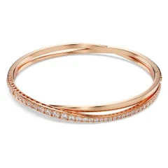 【未使用美品】スワロフスキー♡Twisty バングル Twist バングル, ホワイト, ロジウム・プレーティング | Swarovski