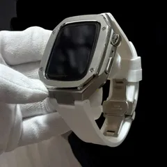 スクリューラバー アップルウォッチ　カスタム　メタル　ラバーバンド　ベルト 61