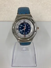 ●2【不動品】Swatch スウォッチ 腕時計 青 ブルー 水色 昭和レトロ アイロニ<!-利用不可文字-!> デッドストック【時計】【1】