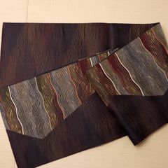 夏帯 名古屋帯 刺繍帯 よし井 紺 - メルカリ