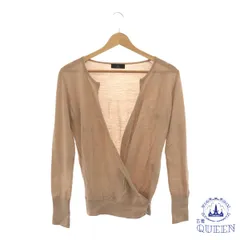 ☆美品☆ トップス カットソー 長袖 シンプル レディース ベージュ 9 901-1095 送料無料