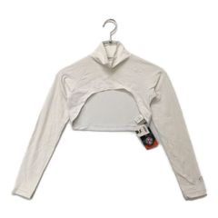 未使用品 アダバット adabat アームカバー 0(S) ホワイト 白 モックネックタイプ 背面メッシュ ボレロタイプ