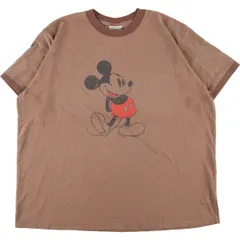 不明着丈ディズニーランド Disneyland MICKEY MOUSE ミッキーマウス 両面プリント キャラクタープリントTシャツ メンズM /eaa347522