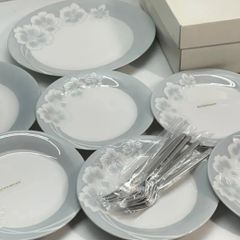 ジバンシー　パーティセット　12点セット　大皿2  小皿5  フォーク5本付き　ケーキ皿