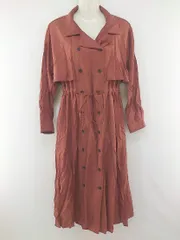 ◇ FREAK'S STORE レイヤード ブラウジング 長袖 膝下丈 シャツ ワンピース サイズ F ライトブラウン レディース  【1204130005020】