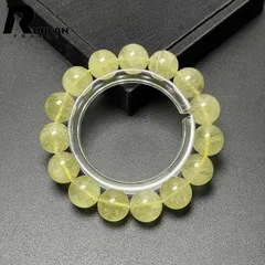 【限定1個】 レア EU製 ★ROBEAN・リビアングラス★パワーストーン アクセサリー 天然石 幸運 高級 お守り ギフト プレゼント1  約13.8-14mm M0417986