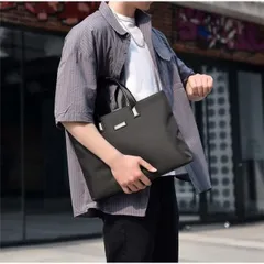 ビジネスバッグ トートバッグ ショルダーバッグ メンズ 仕事用 撥水 大容量 肩掛け 手提げ 通勤 高級感 ブリーフケース 無地 激安HZQ9040
