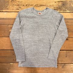 HOLLYWOOD RANCH MARKET / ハリウッドランチマーケット ラグランスリーブ ロンTEE グレー メンズ サイズ3 MADE IN JAPAN USED