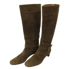 【希少品】タニノクリスチー　ロングブーツ　未使用22 ブラウン　イタリア製 6d764abe2074663a73831c928909b2
