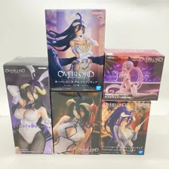 04w3492△【未開封】オーバーロード OVERLORD フィギュア 5個 [ アルベド / シャルティア ] BiCute Bunnies 水着 teacher style チャイナドレス 等【中古品】