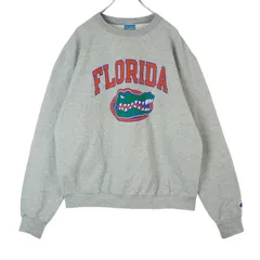 チャンピオンChampionカレッジ系スウェットトレーナー動物アニマルワニスポーツチームロゴ灰色グレー40111