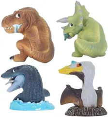 タカラトミーアーツ こっちむいてFig. ジュラシック・ワールド × 全4種セット フルコンプ ガチャガチャ カプセルトイ 