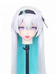 ☆即納 全頭マスク カツラ付き ロック付き NO.397 ドール ヘッド  
