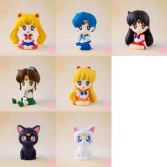 [Used] Collectible Figure Set of 8: "Rirakoto Sailor Moon"