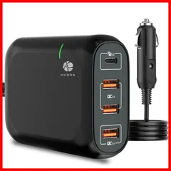 【人気商品】*1 (USB-C 車載急速充電器 + 65W Type-Ｃ USB-A QC3.0】車載充電器 & *3) 4ポート【PD3.0 119W 12V/24V車対応 カーチャージャー usb MacBook/iPhone/iPad/Tablet/An