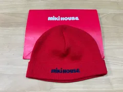 ミキハウスロゴニット帽◎美品◎レトロ