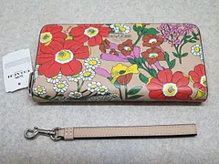 COACH コーチ フローラルプリント ラウンドジップ長財布 - メルカリ