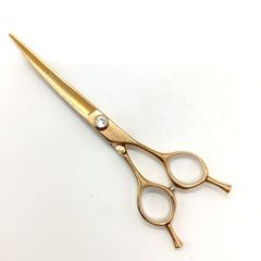 【シルバーラインSilverLine】のこぎり刃スリムカーブSC6510  トリミングシザー メガネ 右利き トリマー ペット 6.5インチ 中古 sc2137