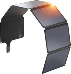 Ericsity 54Ｗ ソーラーチャージャー Sunpower ソーラーパネル PD40Ｗ/QC3.0急速充電 折りたたみ式 ソーラー充電器 単結晶 ETFE材質 太陽光パネル IP67防水防塵 防災グッズ 停電対策 アウトドア(54W)