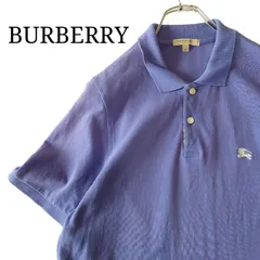 【レアカラー】BURBERRY バーバリー ポロシャツ ワンポイント パープル