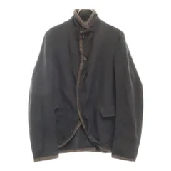 BLACK COMME des GARCONS (ブラックコムデギャルソン) 12AW ラウンドカットデザイン ポリエステル テーラードジャケット ブラック 1K-J023のサムネイル