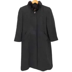 BISOGNI ビソーニ ライナー付 襟ファー ステンカラー ロングコート