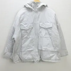 Q■ユニクロ/UNIQLO × WHITE MOUNTAINEERING ハイブリッドダウンオーバーサイズパーカー【レディースL】LADIES/47【中古】