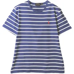 古着 ラルフローレン Ralph Lauren POLO RALPH LAUREN CUSTOM SLIM FIT 半袖 ボーダーTシャツ メンズM相当/eaa589446