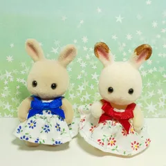 シルバニア 赤ちゃんのお洋服 お花畑のワンピース2着セットのサムネイル