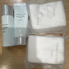 試しサンプル　アンフィネス ブライトニング コンセントレート　シワ改善　美白　乳液　+ 化粧水+ コットン　セット