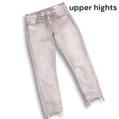 upper hights アッパーハイツ 13G219 PARIGOT別注★ THE STELLA 加工 ストレッチ デニム パンツ ジーンズ Sz.22 レディース