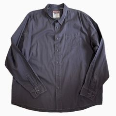 送料無料★即決★ Wrangler 00年代 オーバーサイズ ビッグシルエット シャツ アメカジ 100%コットン ボタンダウンなし ラングラー 2XL