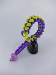 【Φ40.0mm LLサイズ】自転車用ベル(熊鈴)トレンディベル【ライトグリーン×ライトパープル】No.163