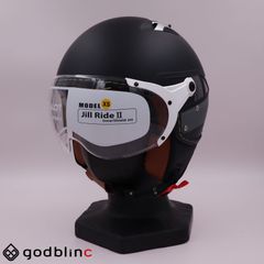 ZEALOT　ジルライド2 インナーシールドジェット　MATT BLACK/GRAY　XSサイズ※女性・こどもベース　ジェットヘルメット
