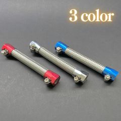 ニッシン用 マスターホース　ブレーキマスターシリンダー　メッキ レッド ブルー 3色から選択可能