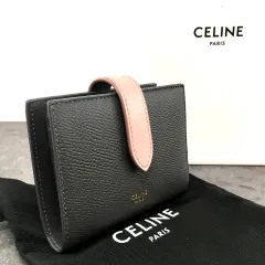 送料込み！ 未使用品 CELINE コンパクトウォレット グレー×ピンク 箱付き 394