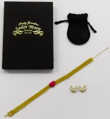 【中古】銀製品・指輪・アクセサリー スーパーセーラームーン＆スーパーセーラーちびムーン チョーカー＆イヤーアクセサリーセット(イヤリングver.) 「劇場版 美少女戦士セーラームーンEternal」