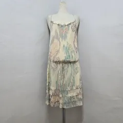 レベッカ テイラー シルク 100 % ノースリーブ ワンピース