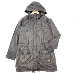 Abercrombie&Fitch ★ モッズコート コットン ジャケット ロングコート M グレー 珍しいカラー♪ ブラウン アバクロンビー&フィッチ■ED43
