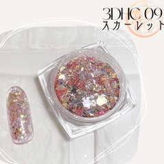 ラメホロパウダー/3DHC-09/スカーレット